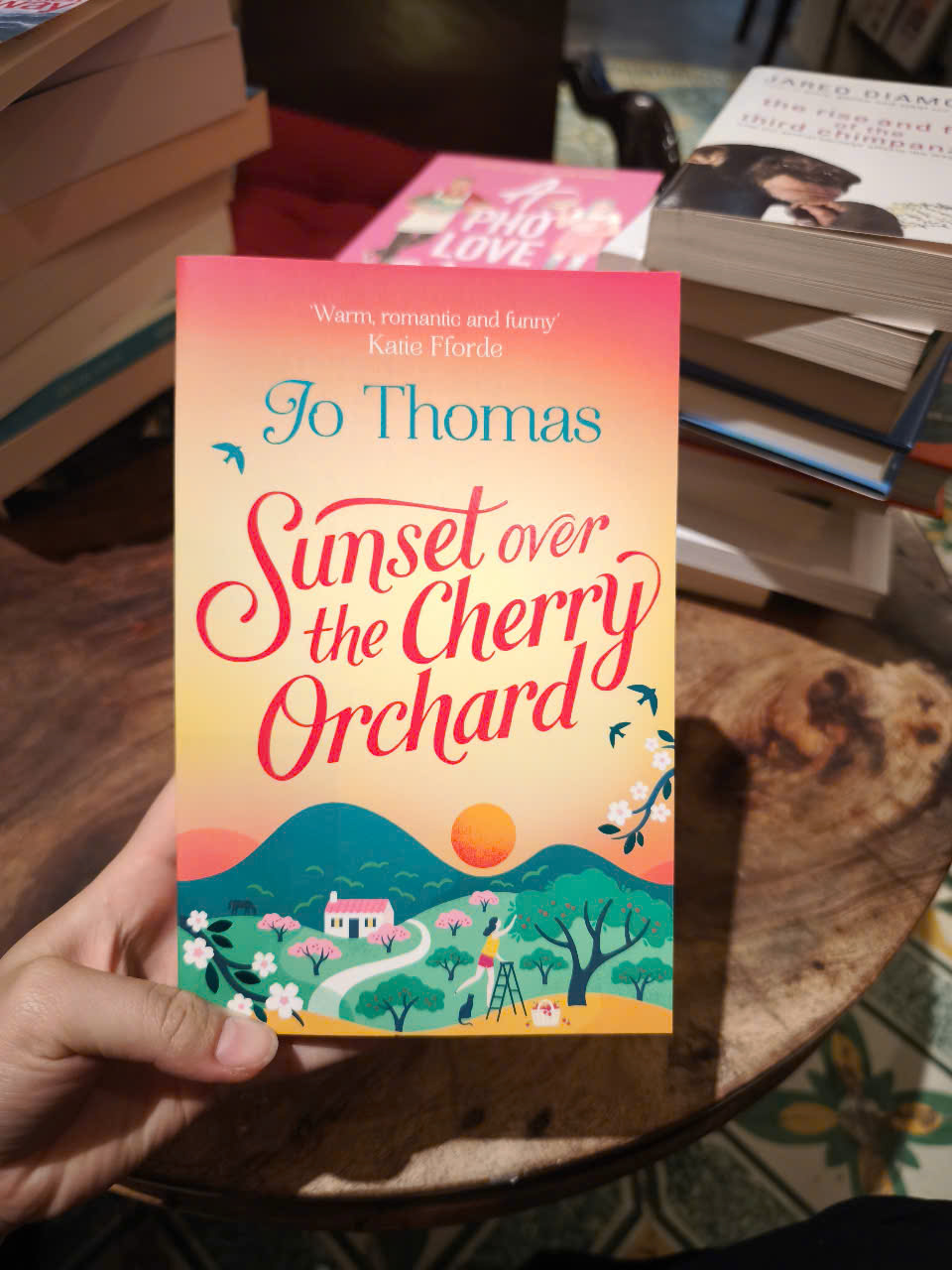 Sách - Sunset over the Cherry Orchard by Jo Thomas - Romance / Fiction in English