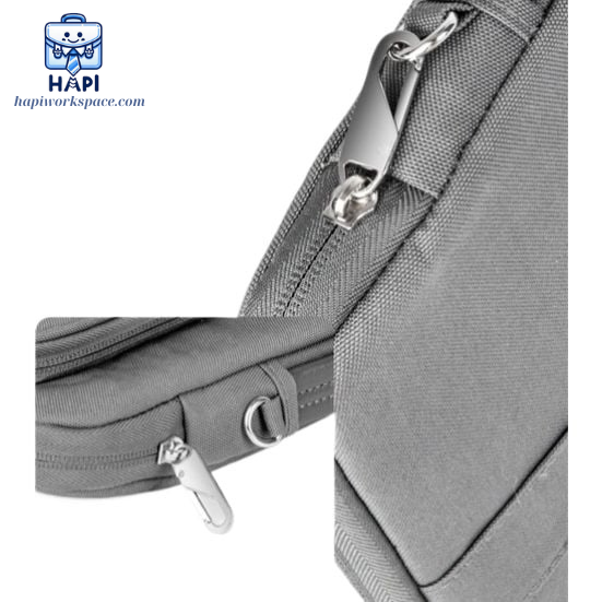 Túi chống sốc laptop 2 ngăn WiWU Cozy Classic Wi-COZY02 14/16 inch: Chống nước, lớp chống sốc dày, ngăn phụ kiện rộng rãi
