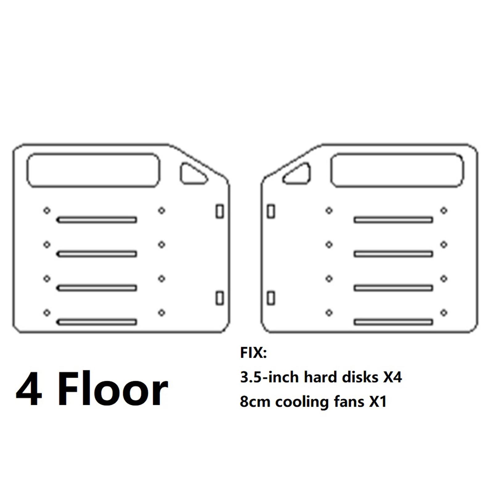 DIY 3.5inch Acrylic Hard Drive Bracket Accessories for HDD SSD