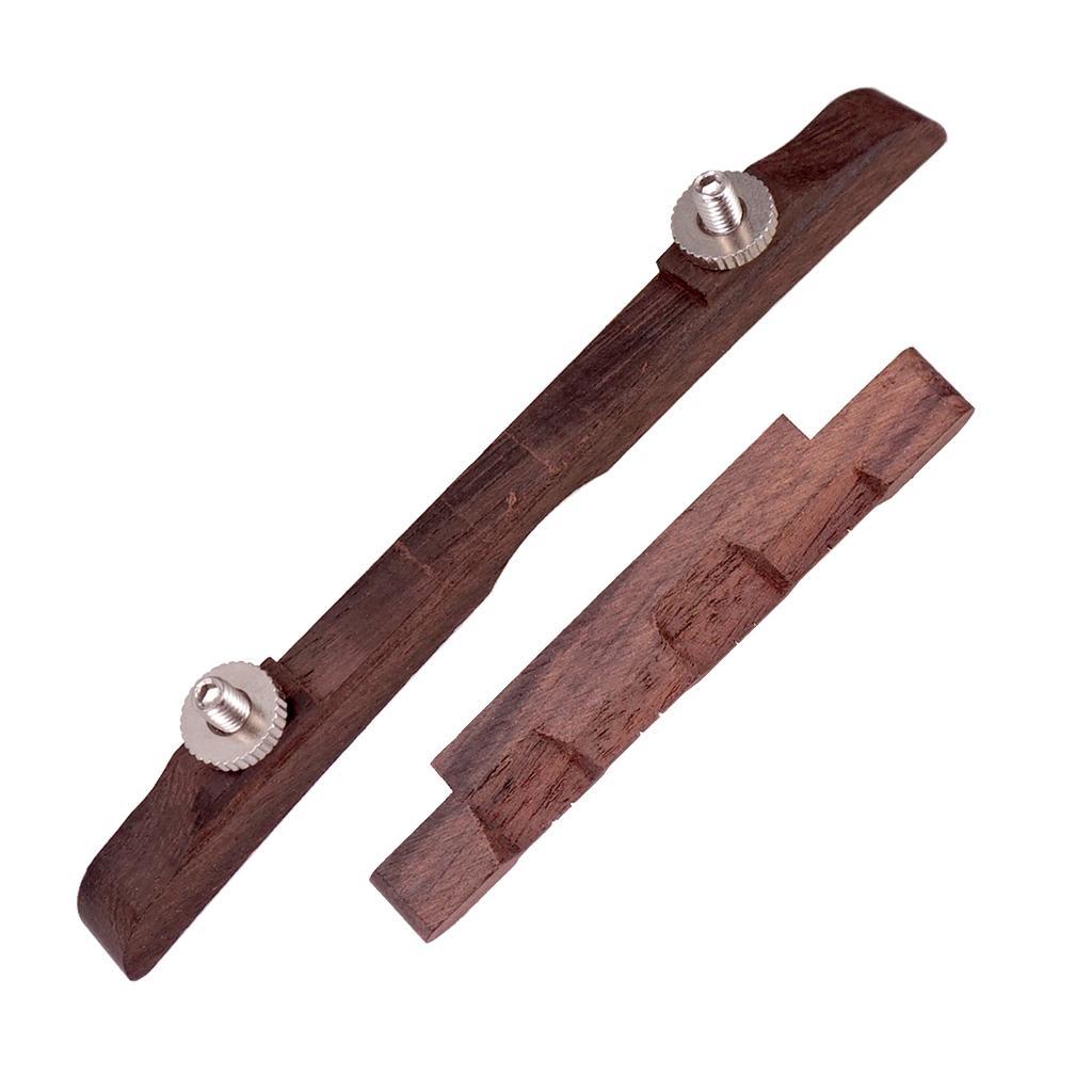 3-5pack Adjustable Rosewood Archtop Guitar Bridge Saddle Mandolin Jazz