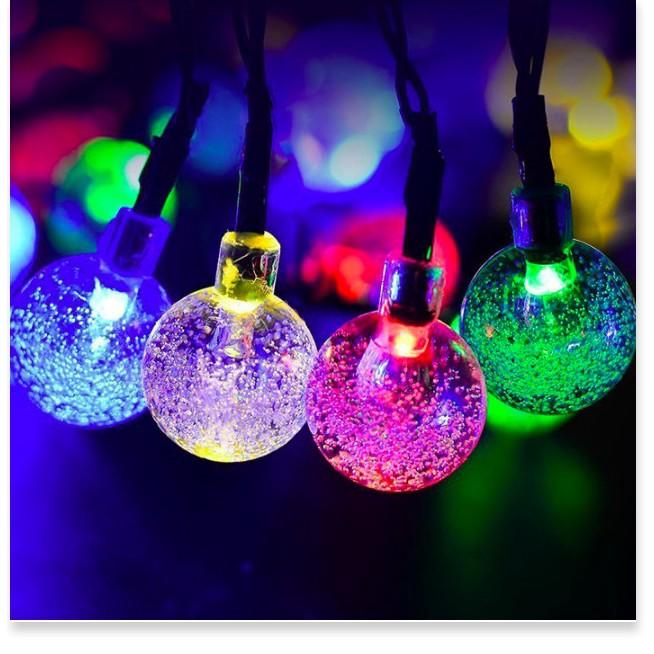 Đèn led trang trí lễ hội, quán coffee bi cầu 50 bóng năng lượng mặt trời