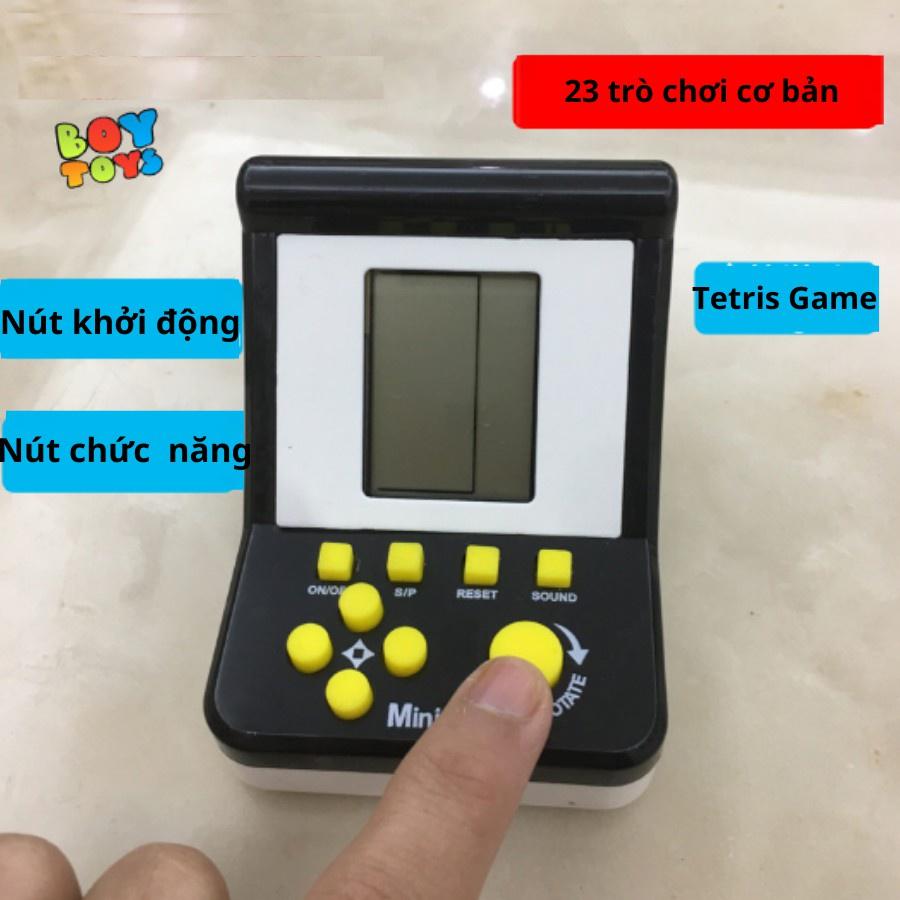 Máy chơi game huyền thoại, đồ chơi xếp gạch cầm tay Tetris cổ điển