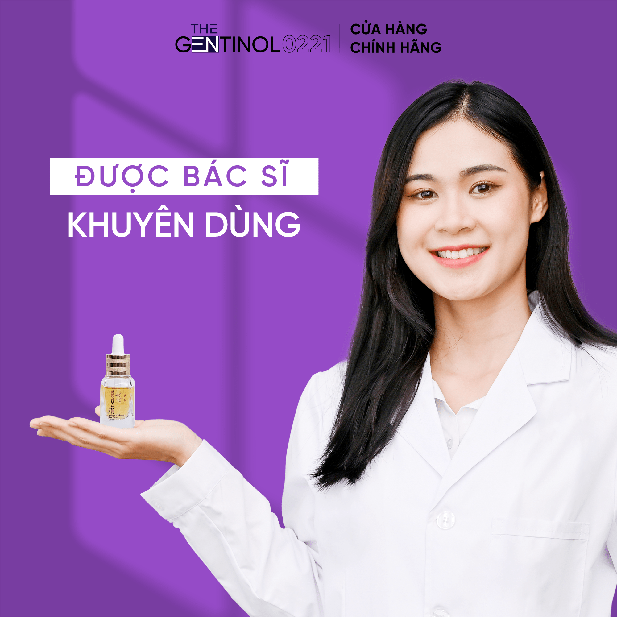 Serum Advanced Repair Eye Serum cải thiện vùng thâm, nám, nếp nhăn mắt, cung cấp độ ẩm giảm bong mắt The Gentinol 0221 20ml