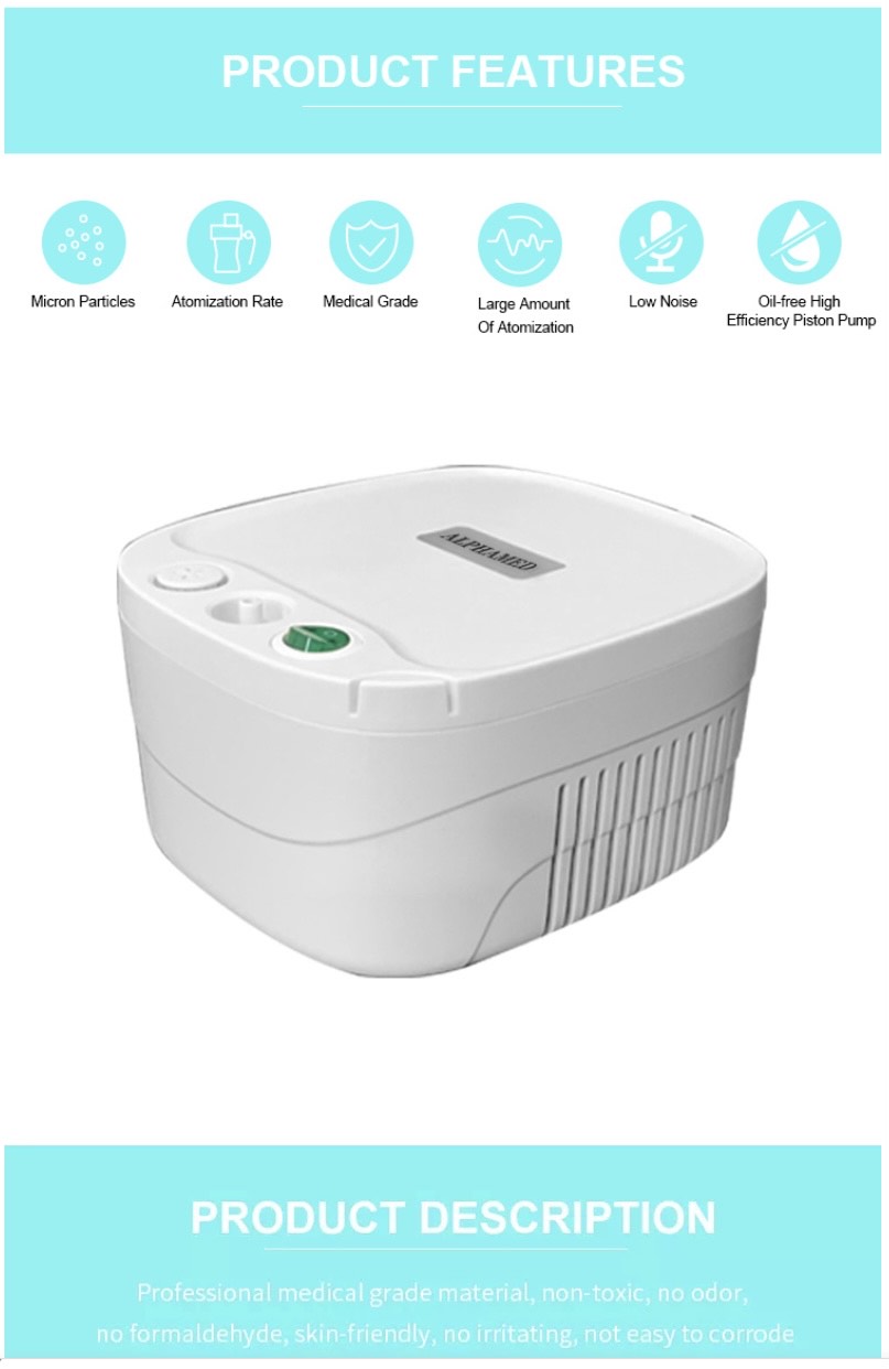 Máy xông mũi họng , phun khí dung ALPHAMED COMPRESSOR NEBULIZER