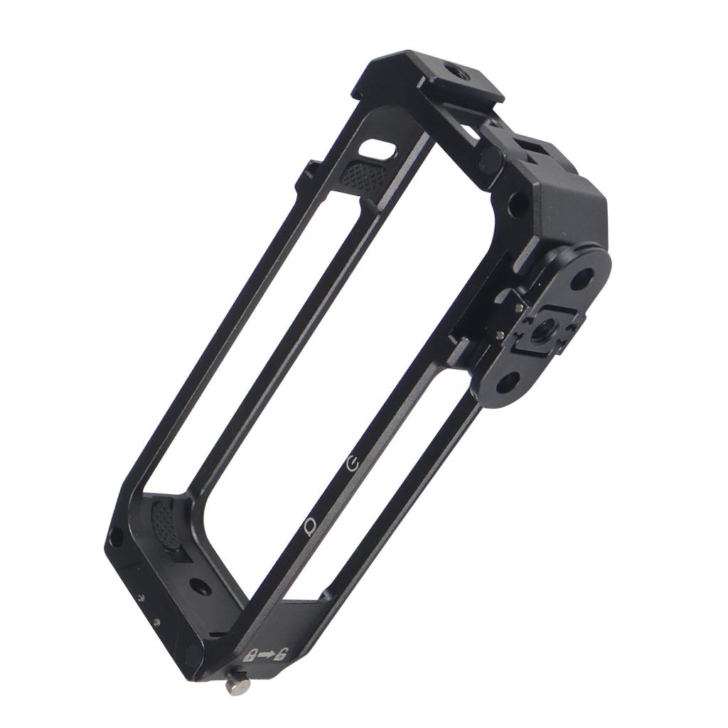 Khung Máy Ảnh Cho Insta360 X3 Kim Loại Khung Bảo Vệ Vỏ 1/4 Tripod Adapter Giày Lạnh Ốp Cho Insta 360 X3 Hành Động Toàn Cảnh