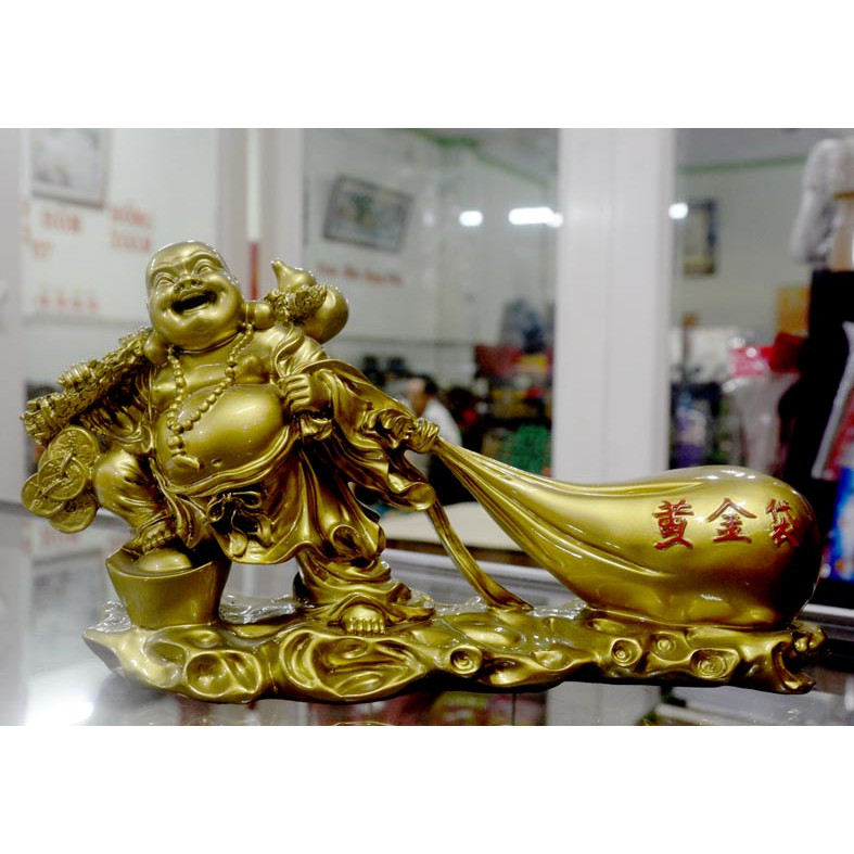 Tượng ngài Di Lặc Bồ Tát kéo bao ngang 30cm-Nhiều mẫu