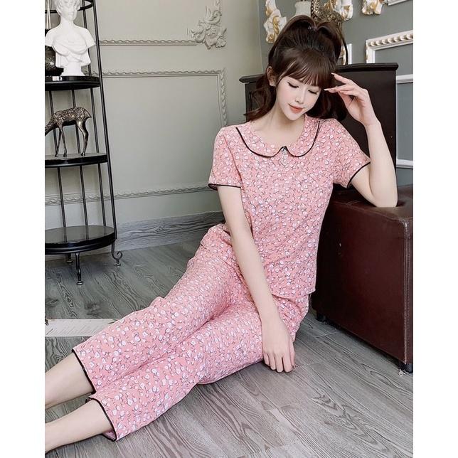 Đồ bộ mặc nhà cao cấp chất lụa hàn