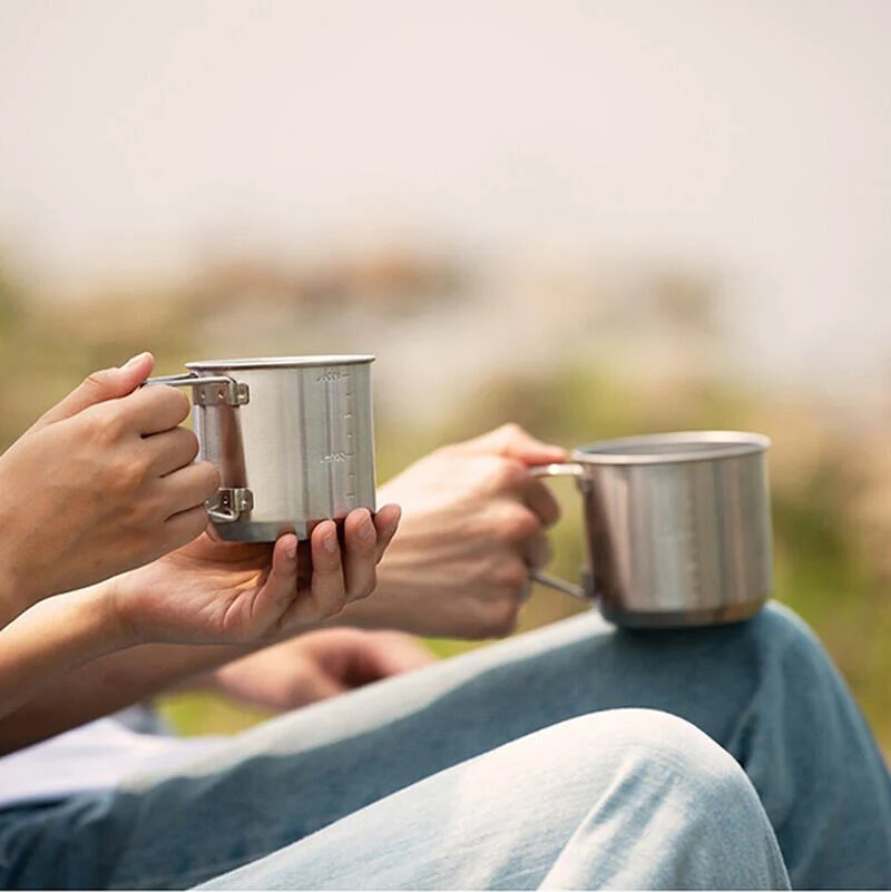 Bộ 2 Cốc Uống Nước Thép Không Gỉ Locknlock 550ml và 450ml - LHC7003SLV