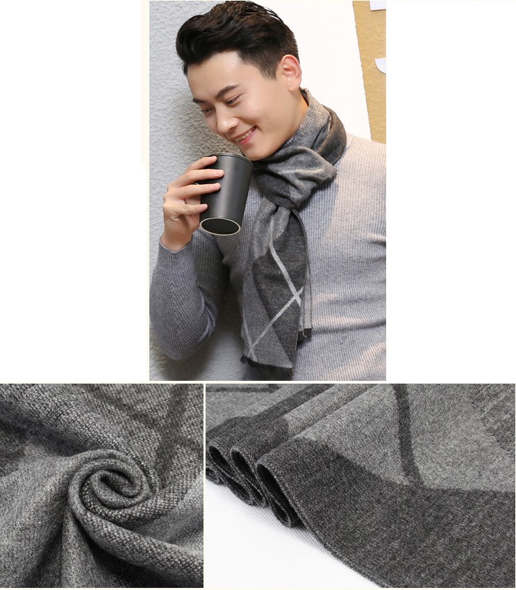 Khăn Choàng Cổ Thời Trang Len Cashmere Nam HN0218