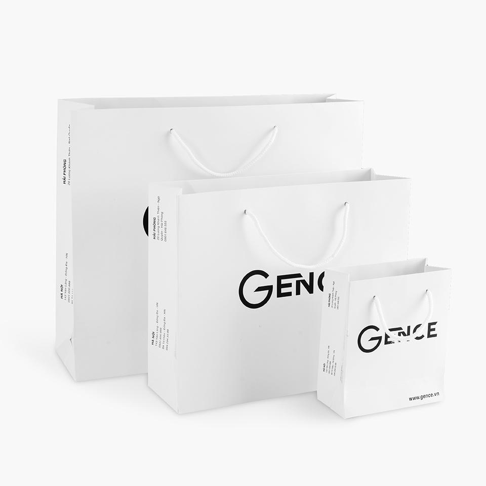 Túi Gence đựng quà tặng chất liệu giấy C300 cao cấp đanh cứng TG03