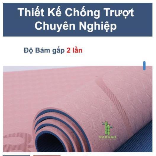 THẢM YOGA - THẢM ĐỊNH TUYẾN TPE 2 LỚP