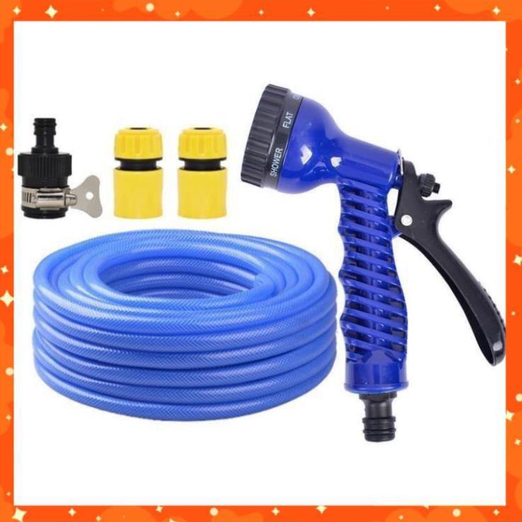 Bộ dây tăng áp 3 lần vòi xịt nước rửa xe, tưới cây loại 3-5m 206843