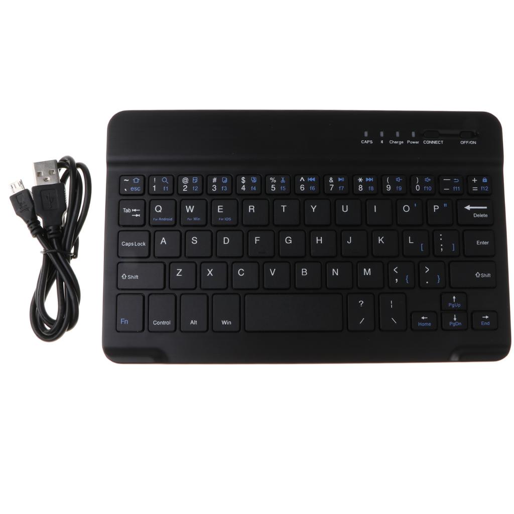 Ultra Slim Wireless Rechargable Keyboard For iOS/Android and Windows PC/Laptop/Notebook/MacBook/Samsung Galaxy Tablet/iPhone/for iPad