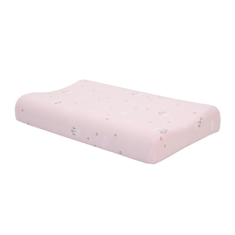 Trẻ Em Gối Cao Su Thiên Nhiên Cổ Hỗ Trợ Gối Ngủ Cho Phòng Ngủ Cho Bé Đầu Gối Xinh Xắn Cotton Áo Gối Chần Gòn