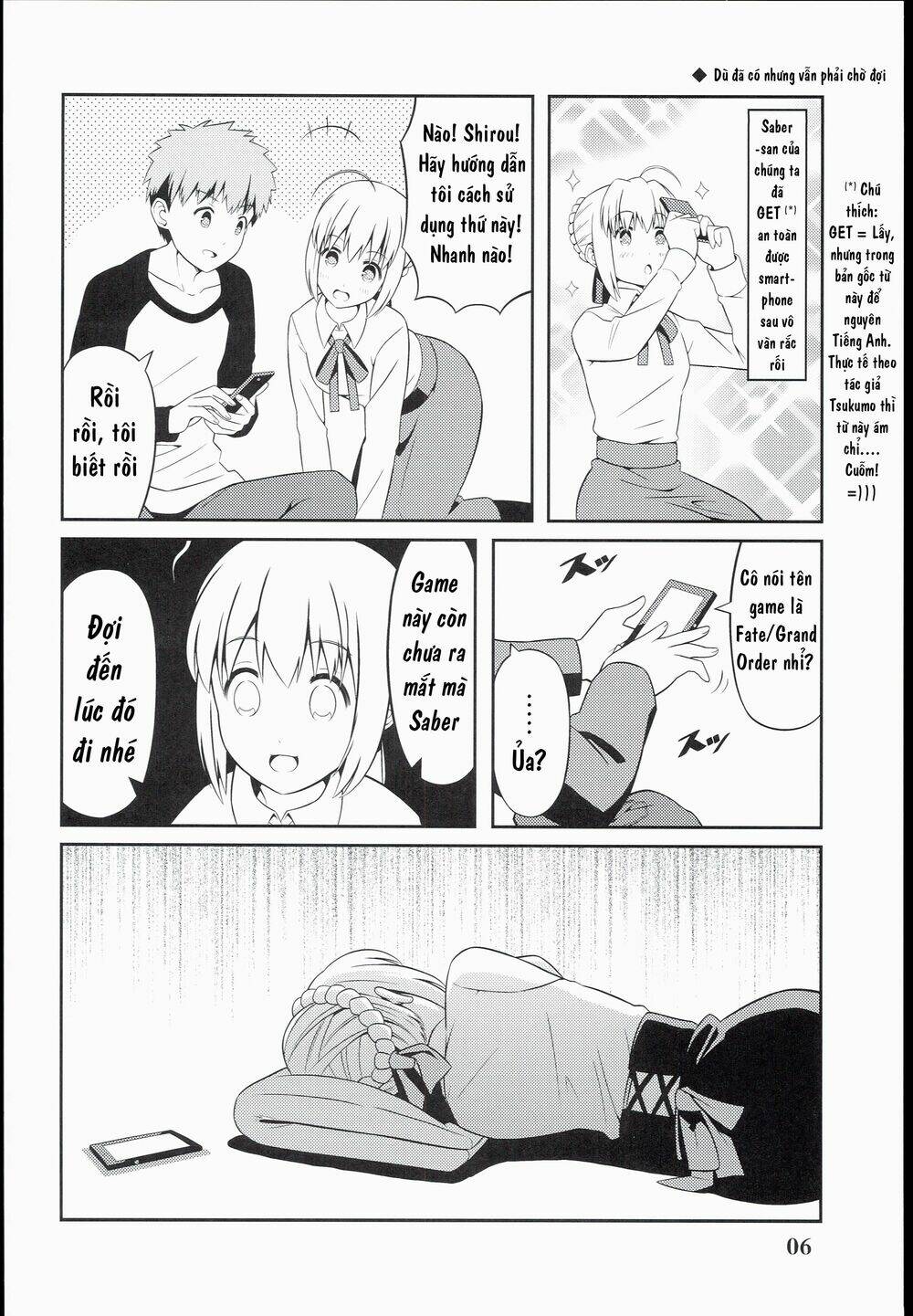 saber-san chơi fgo! chapter 1 8