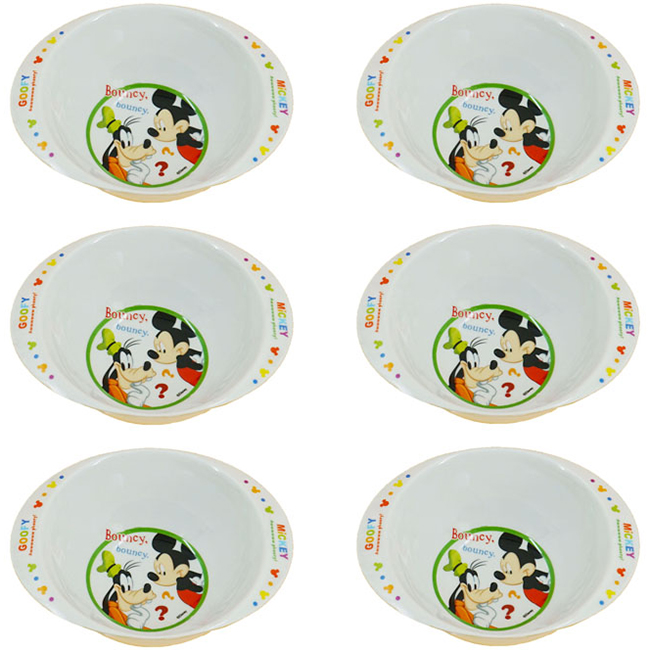 Bộ 6 Chén Ăn Dặm Em Bé Melamine Cao Cấp Nine Plus NB001