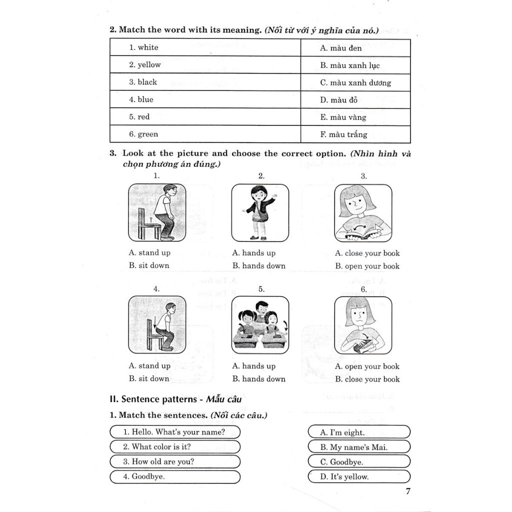 Bài Tập Tiếng Anh Lớp 3 -MK