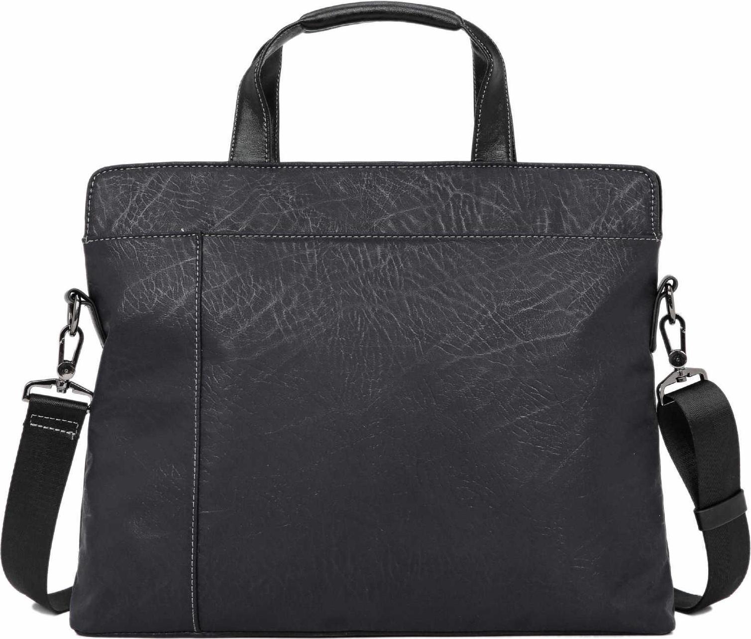 Men'S Fashion Laptop Handbag Pu Leather Business Briefcase