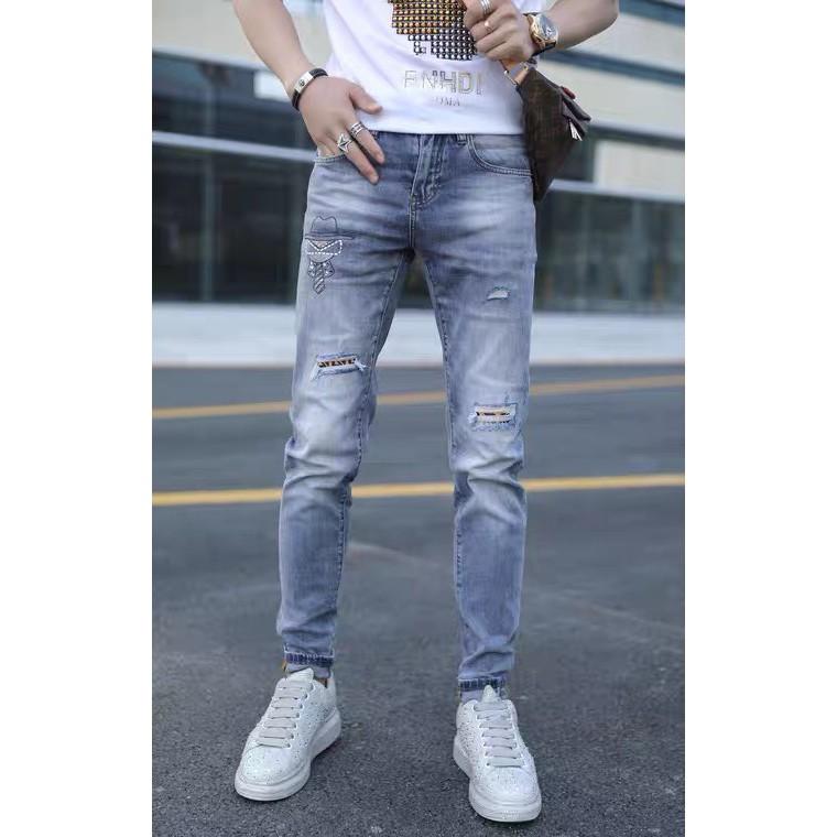 Quần Jean Nam - Quần Bò Nam co dãn ôm form tôn dáng chuẩn, quần jean thời trang cao cấp nam mẫu NT500