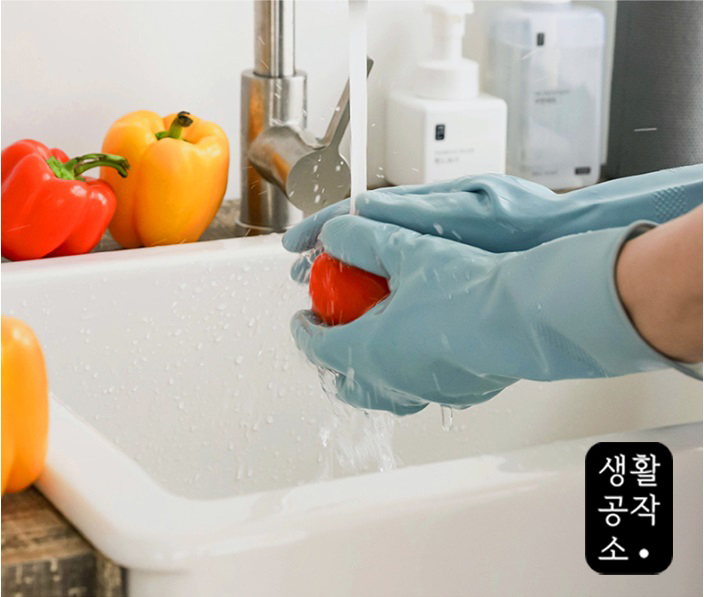 Găng tay 100% cao su tự nhiên Saengong Hàn Quốc size M