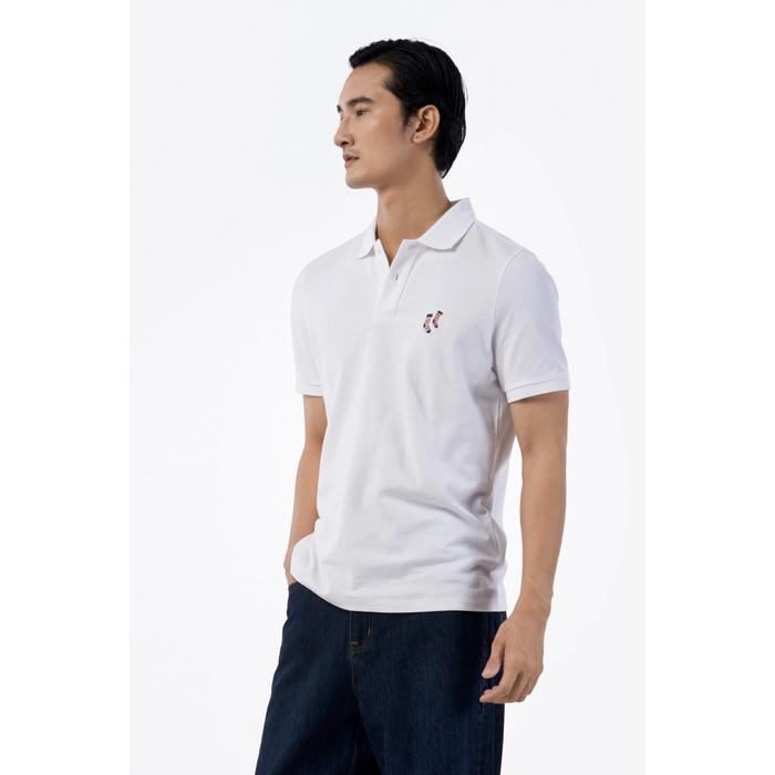 ÁO POLO NAM TAY NGẮN THÊU HỌA TIẾT FORM FITTED - 10F22POL025 | LASTORE MENSWEAR