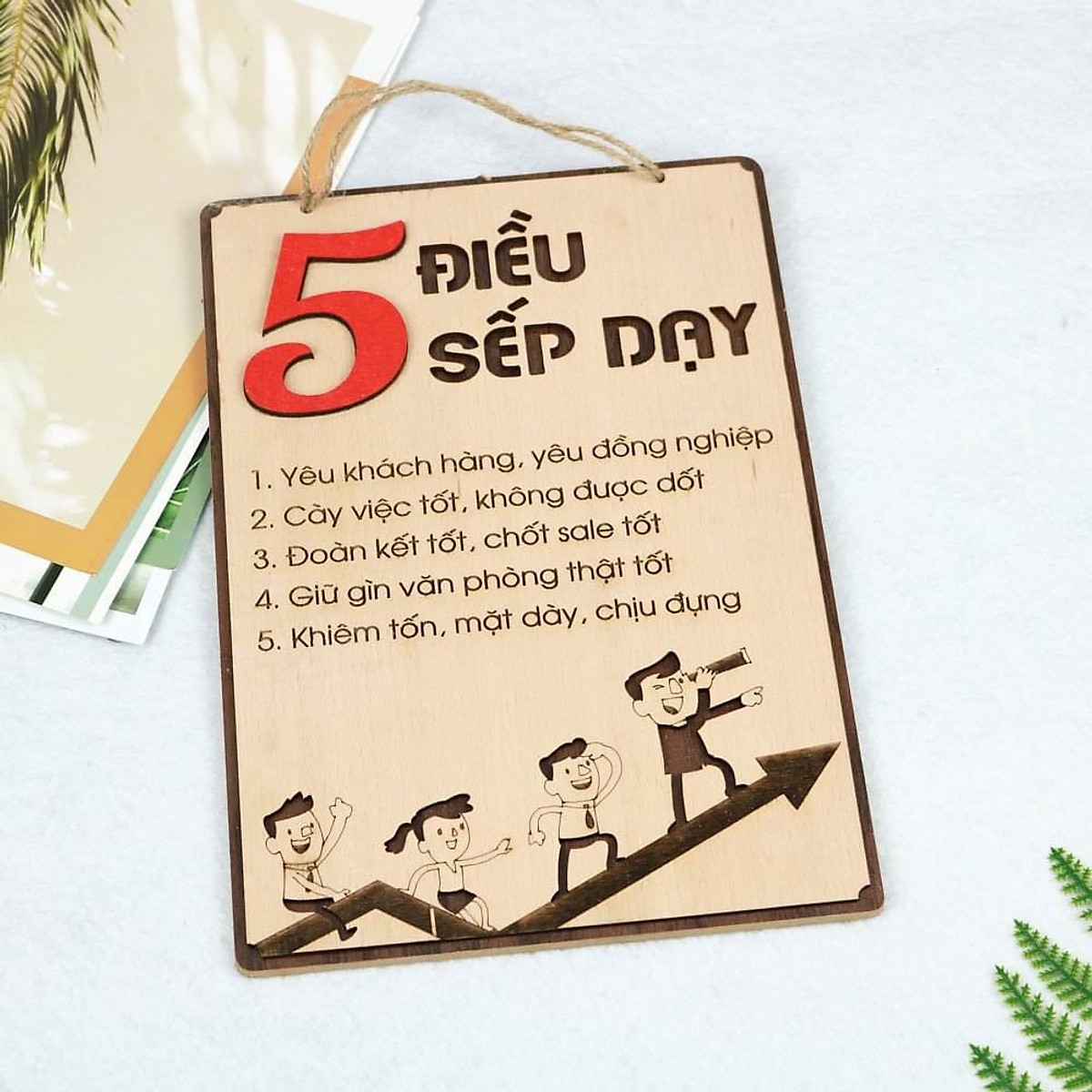 15 MẫuTranh gỗ tạo động lực cao cấp trang trí văn phòng 20x27cm