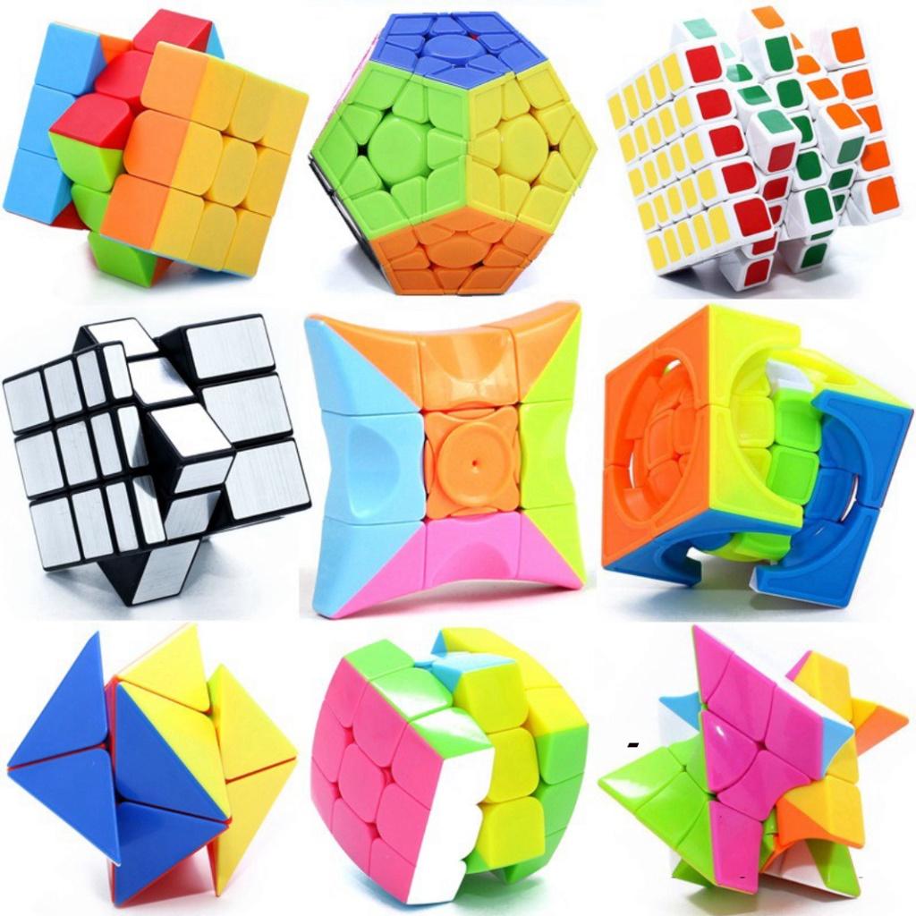 Rubik meilong/qiyi 2x2 3x3 4x4 5x5 6x6 7x7 2x3 Skewb Dino Pyraminx Megaminx cao cấp nhiều biến thể xoay trơn không gắt