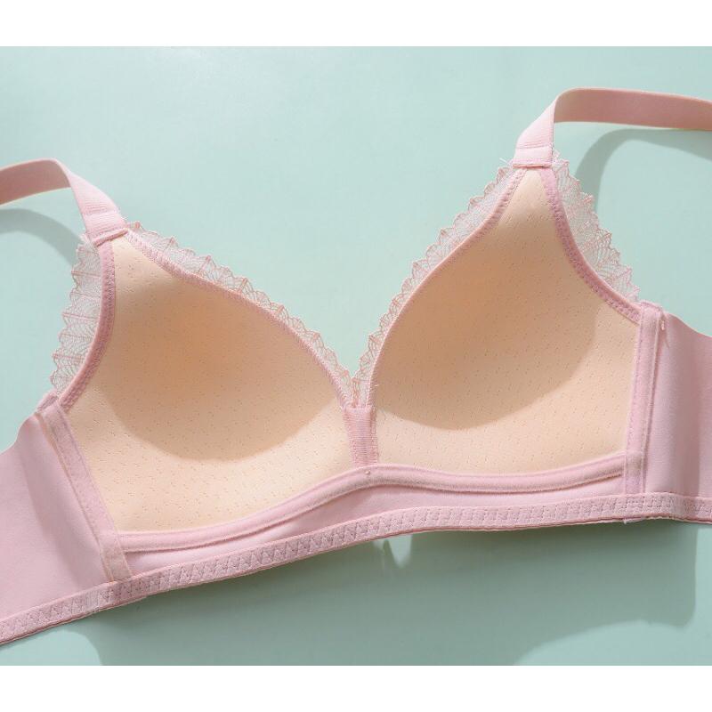 Áo ngực không gọng mút mỏng - phối ren cao cấp - Giành cho Bạn gái có bầu ngực bự- SPA9036SH