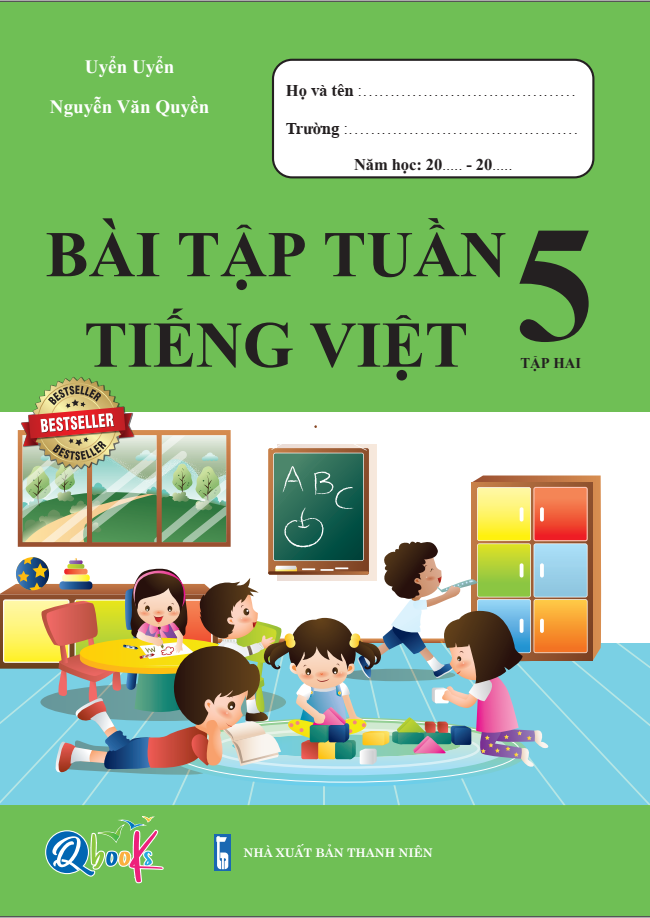 Combo Bài Tập Tuần và Đề Kiểm Tra Toán, Tiếng Việt 5 - Học Kì 2 (4 cuốn)