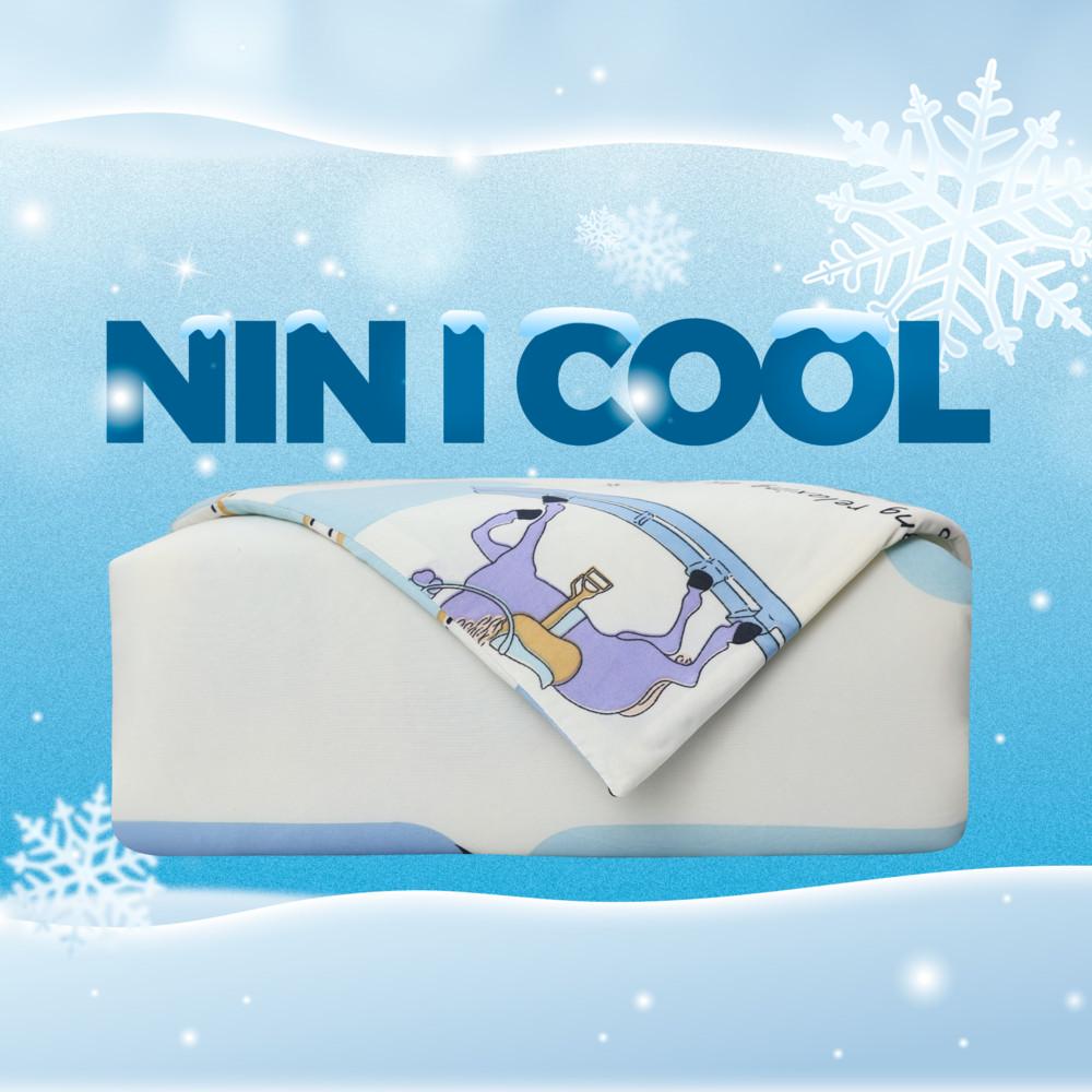 [CHĂN HÈ MÁT LẠNH] Mền lạnh I Cool Advance NIN House NM8029 2mx2m2 hoạ tiết chữ | Chăn chần cotton Ice Silk, Chăn điều hoà nhiều độ