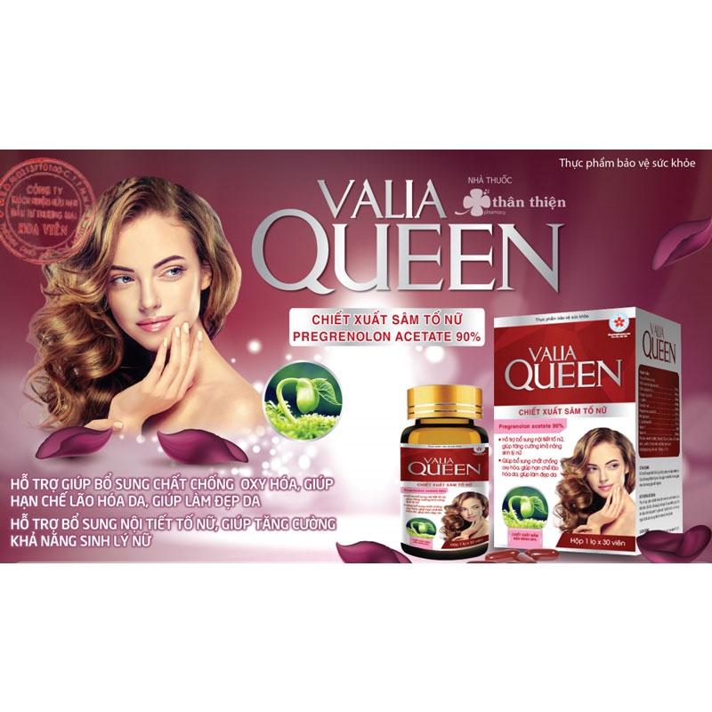 VALIA QUEEN - Hỗ trợ bổ sung nội tiết tố nữ, giúp làm đẹp da