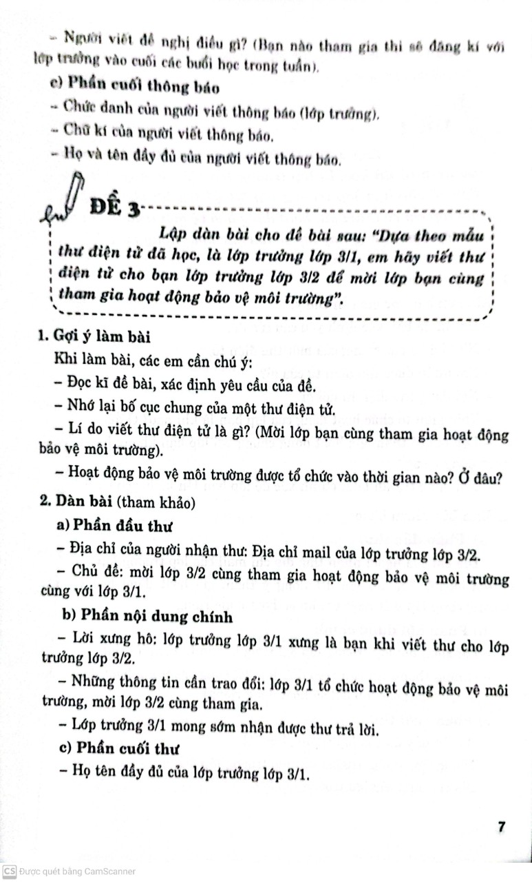 Dàn Bài Tập Làm Văn 3 ( Theo Chương Trình GDPT Mới )