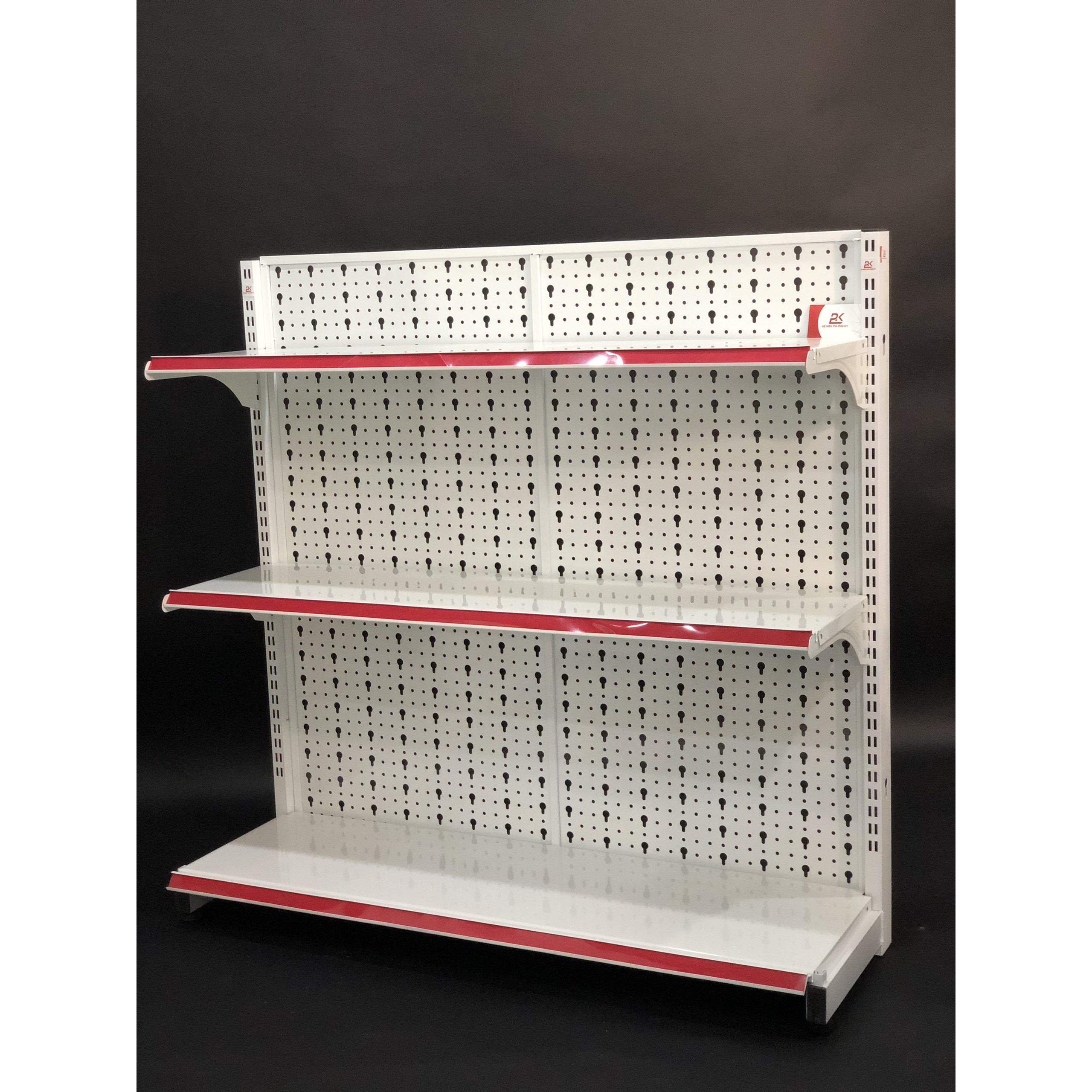 Kệ Tole Lỗ áp tường -Dài 120 x Rộng 35 x Cao 120 x 3 tầng
