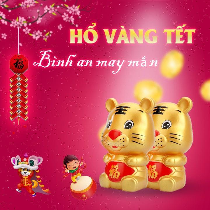 Ống Tiết Kiệm Hình Hổ Vàng Siêu Dễ Thương 2022 - Hồ Vàng Tài Lộc