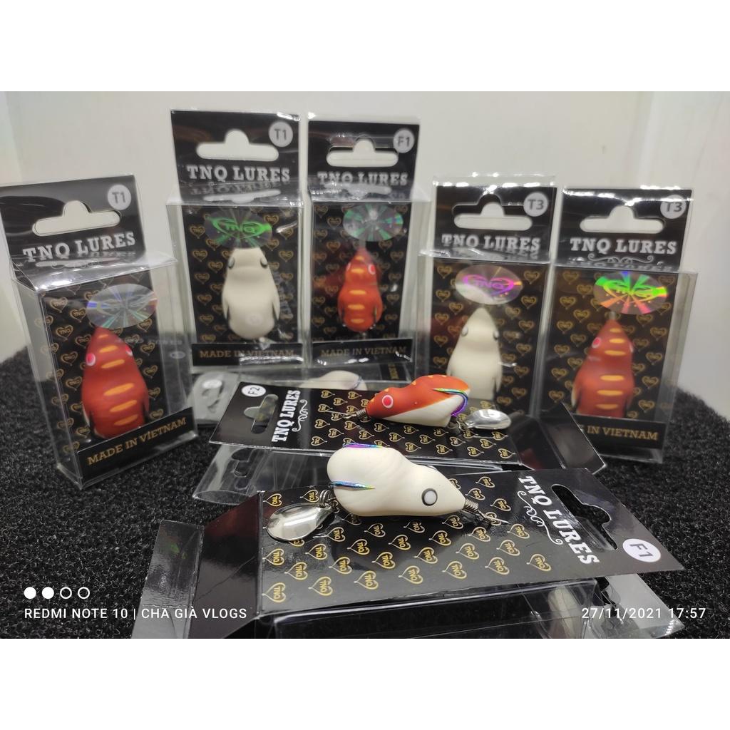 Mồi Lure Nhái Hơi TNQ CHUYÊN SĂN LÓC SỘP CHUỐI HOA SIÊU NHẠY: T1 VÀ T3---F1 VÀ F2