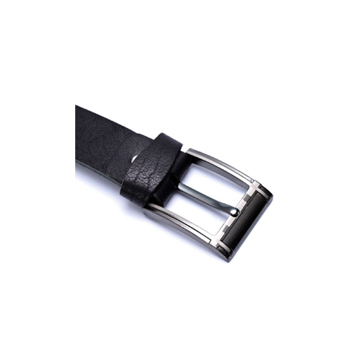 HJ4102 - Dây nịt nam Huy Hoàng 1 lớp 4P màu đen
