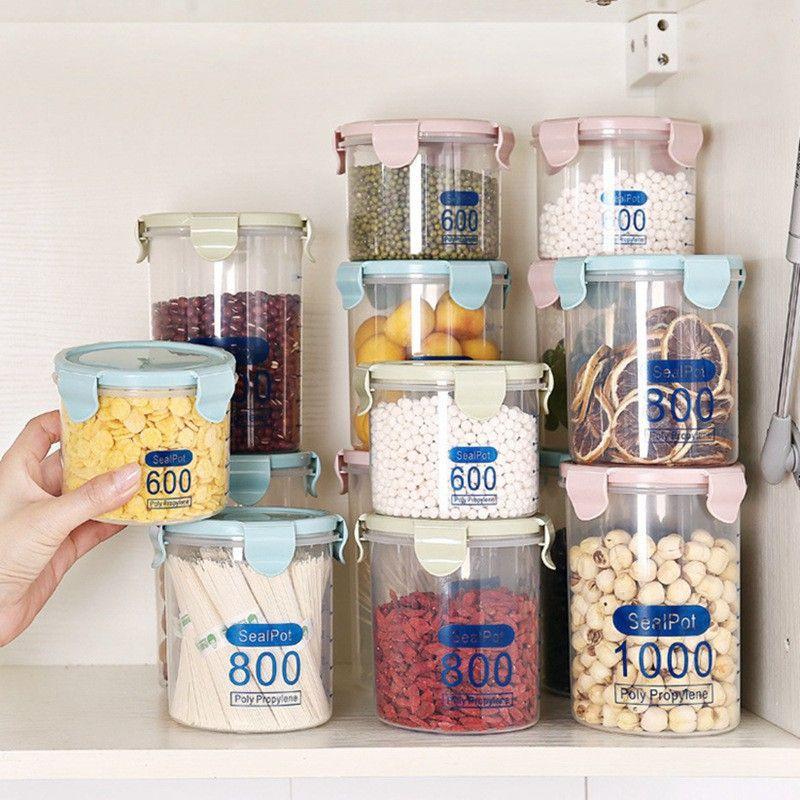 Bộ 3 Hộp Đựng Gia Vị, Đựng Hạt Có Nắp Đậy Đa Năng