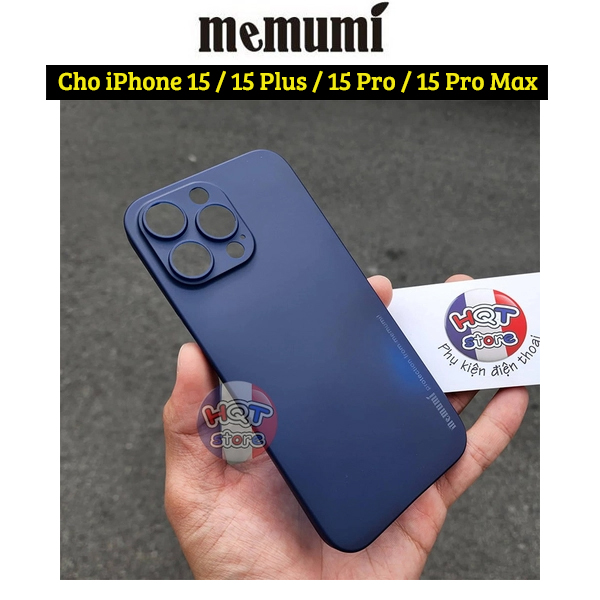 Ốp lưng Memumi Slim siêu mỏng 0.3mm cho điện thoại iPhone 15, 15 Plus, 15 Pro, 15 Pro Max - Hàng nhập khẩu