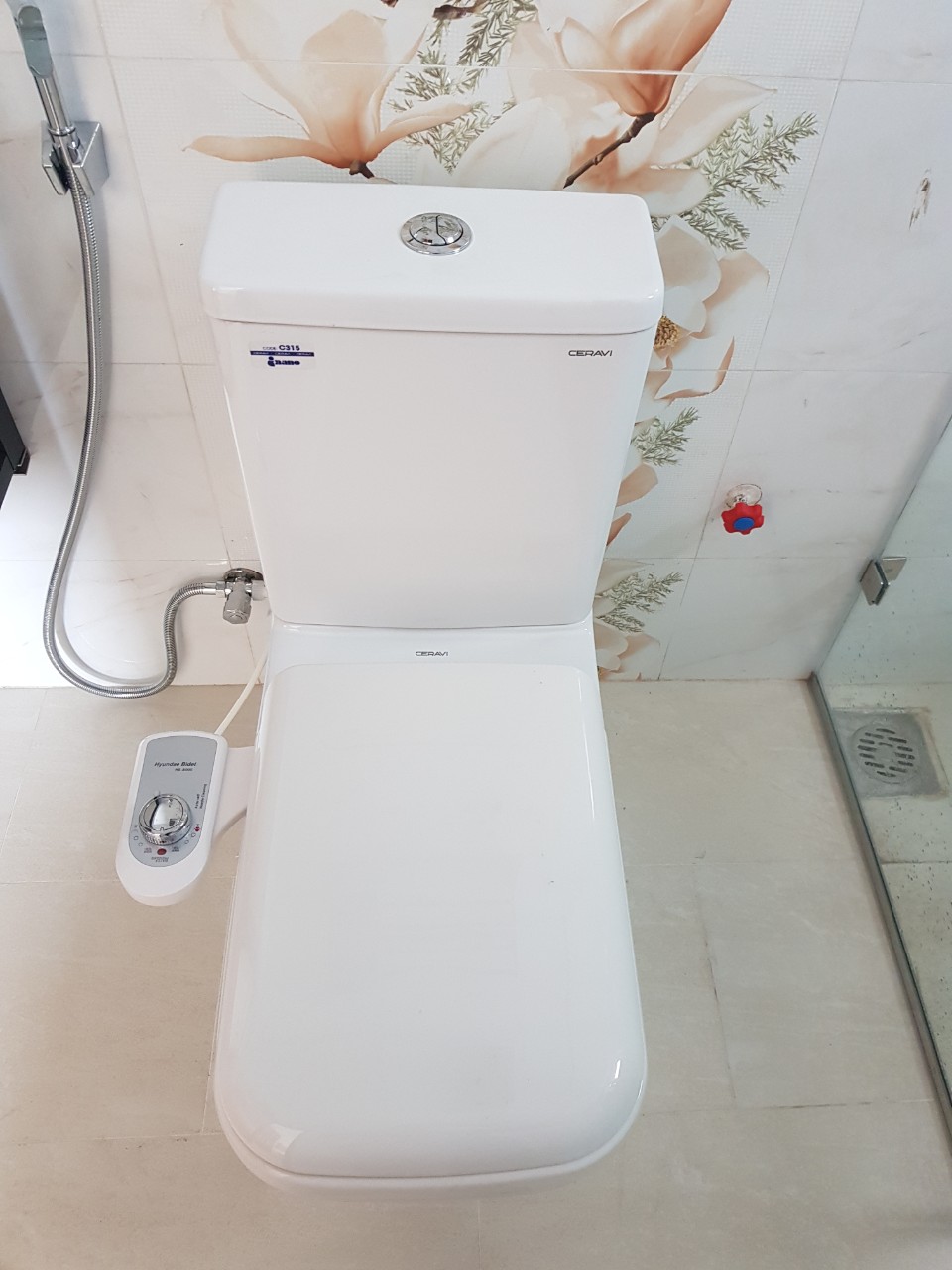 Vòi xịt rửa vệ sịnh thông minh HYUNDAE BIDET HB-8000 - 2 vòi phun 2 chế độ rửa