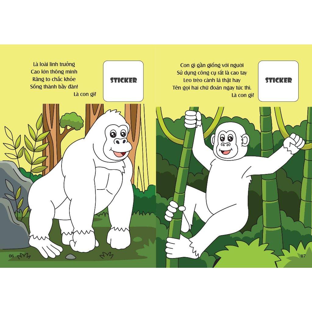 Sách - Combo 6 Cuốn Bé Tô Màu Khám Phá (Kèm 20+ hình dán Sticker vui nhộn (VT -MK)