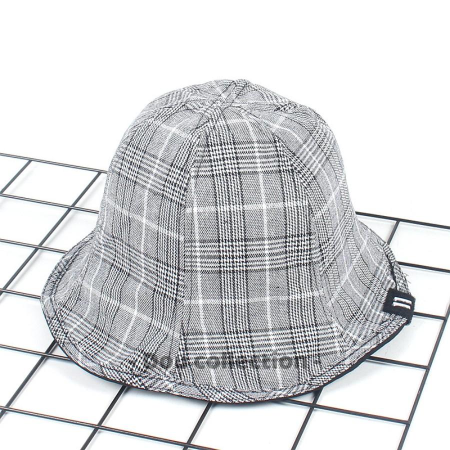 Nón Mũ Bucket Cao Cấp Nam Nữ Hai Mặt Trơn & Caro Vải Cotton Retro Phong Cách Nhật Bản HEAL COLD - Mã NV031