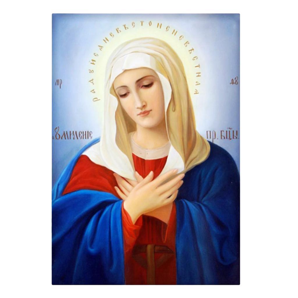 DIY 5D Diamond Painting Embroidery Cross Craft Stitch Home Decoration Arts Crafts - Saint Pattern 23x30cm