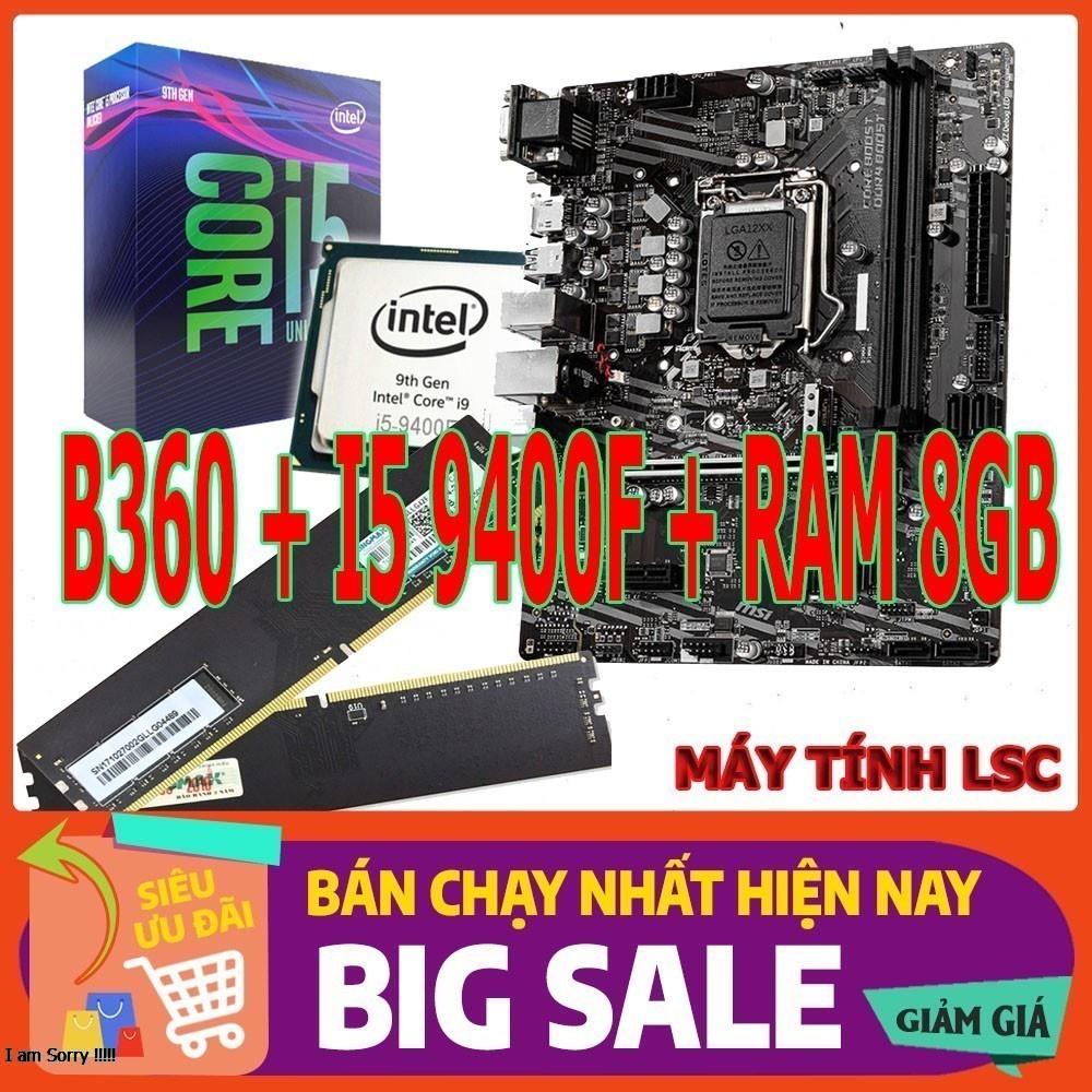 Combo H310 - I3 9100F - B360 - I5 9400F RAM 8GB