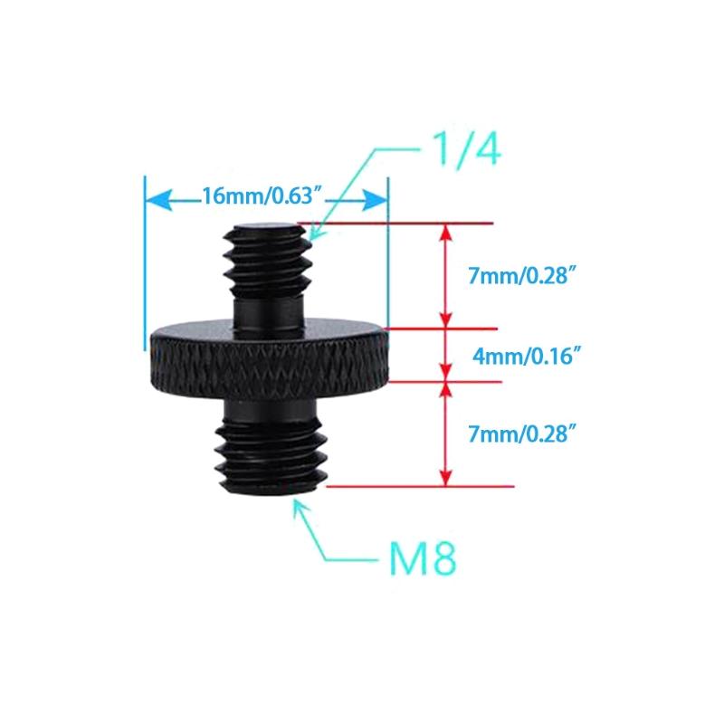 2x 1/4 "-20 Nam đến M4 M5 M6 M8 M10 nam