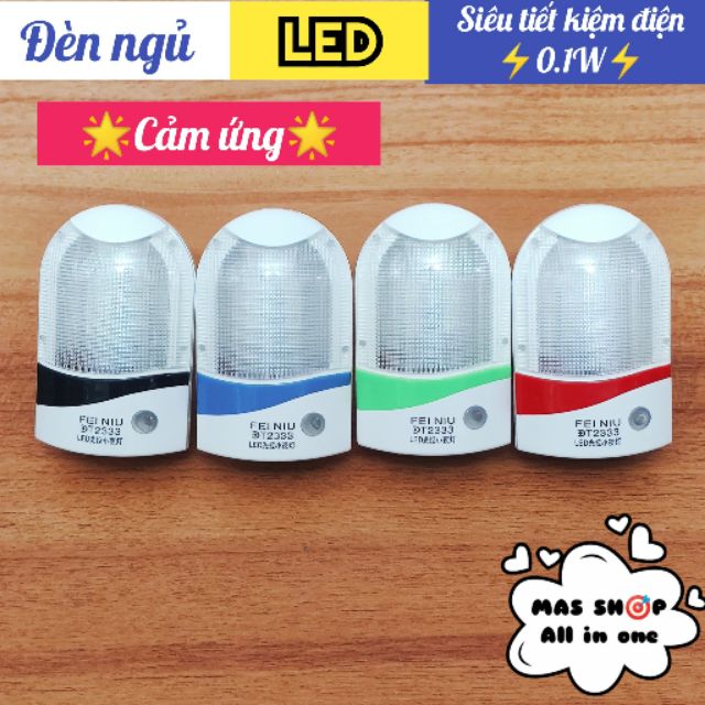 Đèn ngủ cảm ứng CYX (sáng trắng) siêu tiết kiệm điện 1w công nghệ LED,tự động sáng khi tắt đèn trong phòng