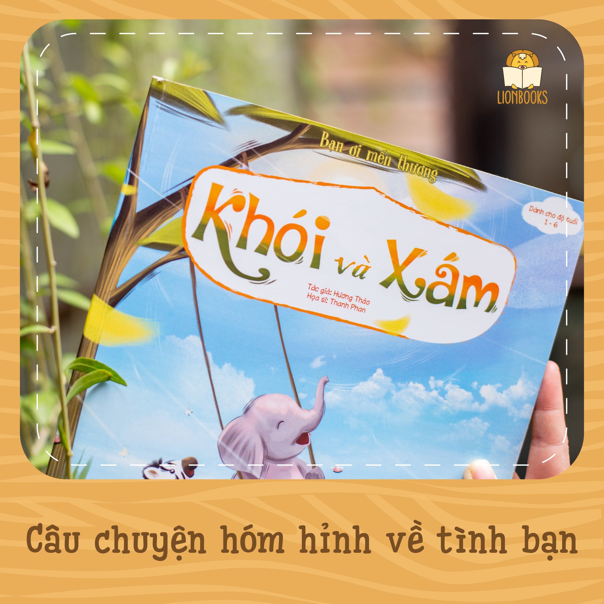 Truyện Kể Cho Bé Trước Giờ Đi Ngủ - Khói Và Xám cuốn sách hóm hỉnh về tình bạn, tặng 1 sticker nhân vật