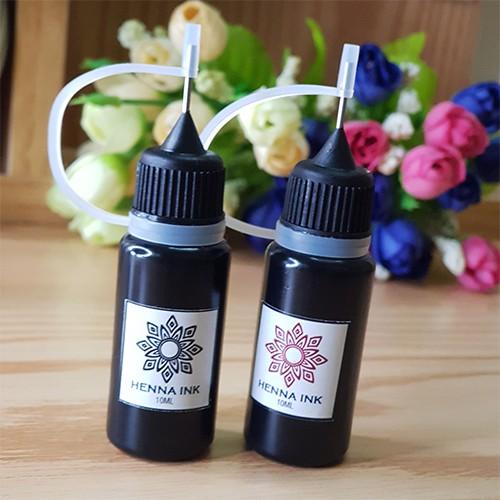 Mực tạm thời HENNA INK đầu kim 10ml