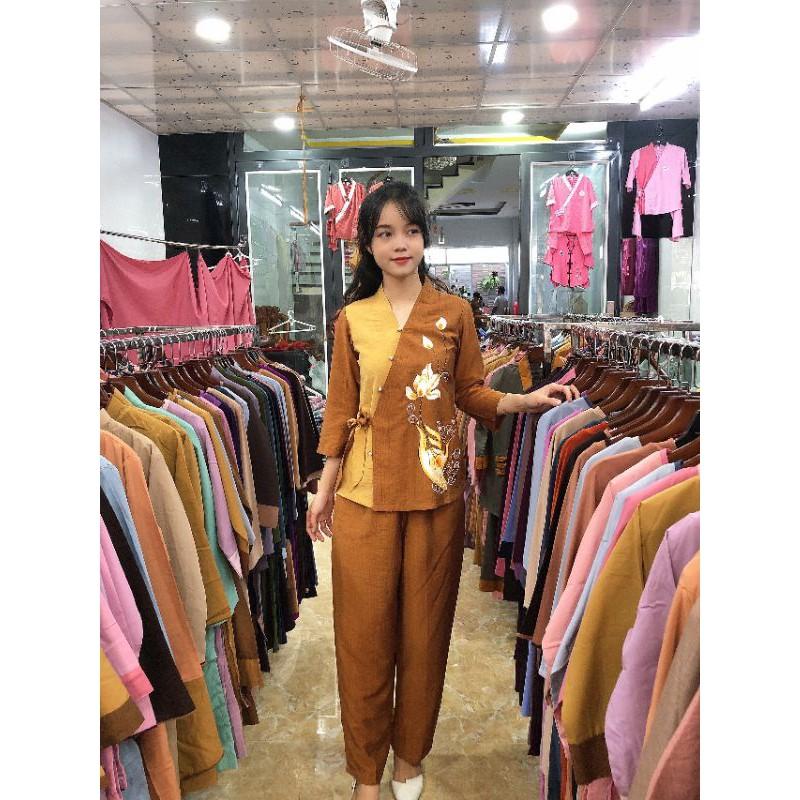 #đồ bộ đi chùa#đồ phật tử#phối nơ