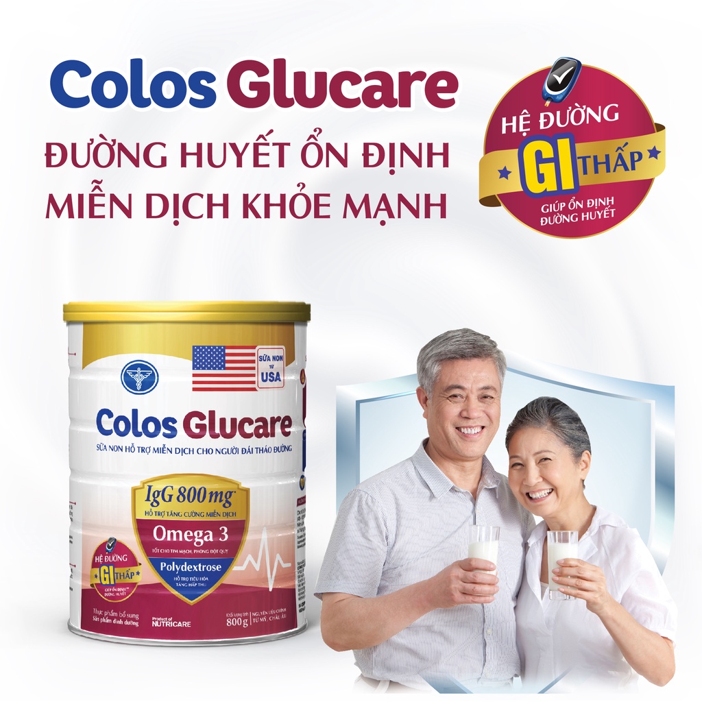 Sữa bột COLOS GLUCARE 800g (cho người tiểu đường)