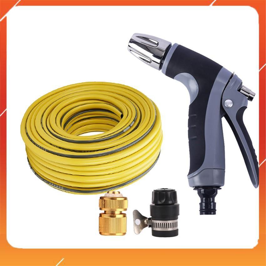 Bộ dây và vòi xịt tăng áp rửa xe tưới cây 7-10M 206817